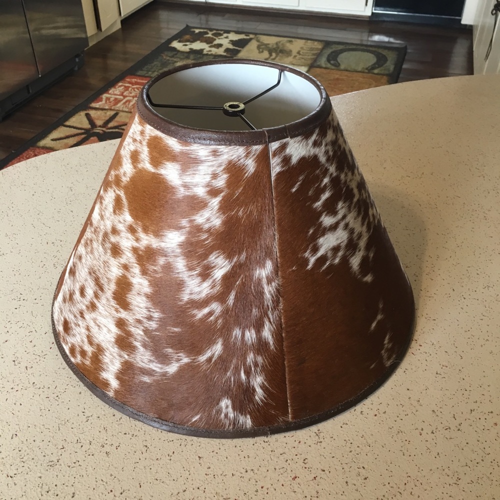 Pottery Barn Cowhide Lampshade